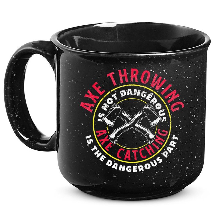 Axe Hatchet Throwing Ax Thrower Axe Catching 15oz Campfire Ceramic Mug