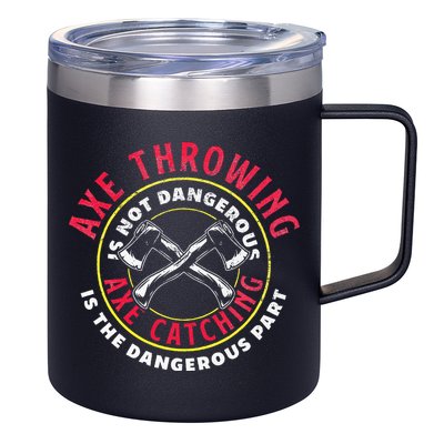 Axe Hatchet Throwing Ax Thrower Axe Catching 12oz Stainless Steel Coffee Mug
