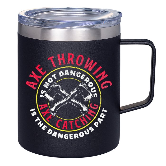 Axe Hatchet Throwing Ax Thrower Axe Catching 12oz Stainless Steel Coffee Mug