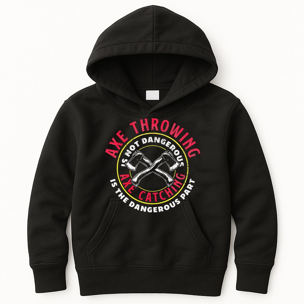 Axe Hatchet Throwing Ax Thrower Axe Catching Kids Hoodie