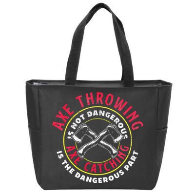 Axe Hatchet Throwing Ax Thrower Axe Catching Zip Tote Bag