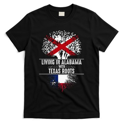 Alabama Home Texas Roots State Tree Flag Love Gift T-Shirt
