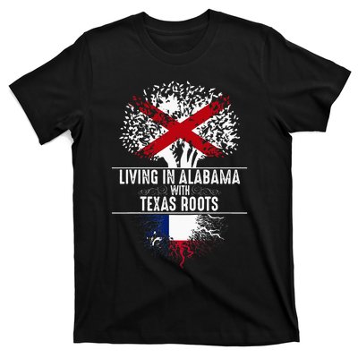 Alabama Home Texas Roots State Tree Flag Love Gift T-Shirt