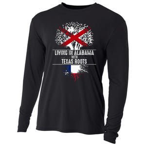 Alabama Home Texas Roots State Tree Flag Love Gift Cooling Performance Long Sleeve Crew