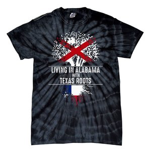 Alabama Home Texas Roots State Tree Flag Love Gift Tie-Dye T-Shirt