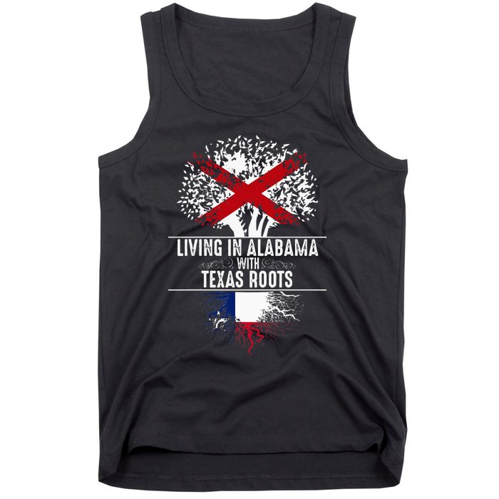 Alabama Home Texas Roots State Tree Flag Love Gift Tank Top