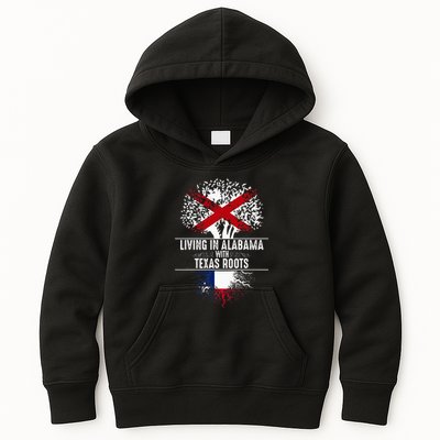 Alabama Home Texas Roots State Tree Flag Love Gift Kids Hoodie