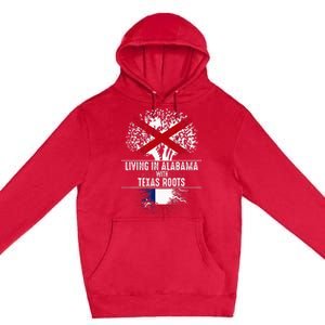 Alabama Home Texas Roots State Tree Flag Love Gift Premium Pullover Hoodie