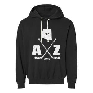 Az Hockey The State Of Arizona Ice Hockey Garment-Dyed Fleece Hoodie