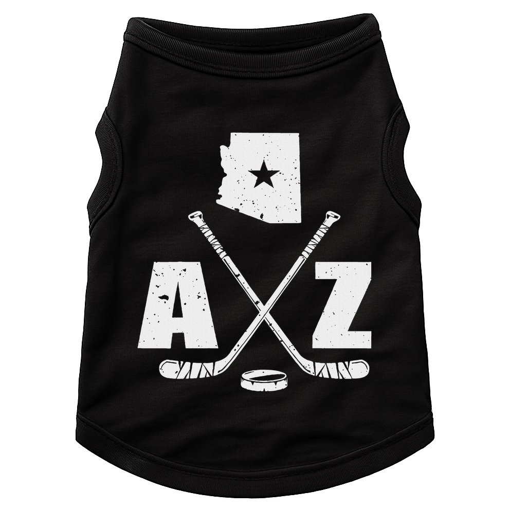 Az Hockey The State Of Arizona Ice Hockey Doggie Tank