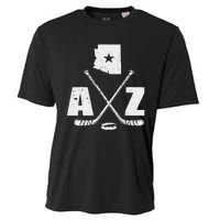 Az Hockey The State Of Arizona Ice Hockey Cooling Performance Crew T-Shirt