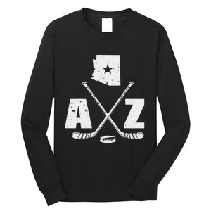 Az Hockey The State Of Arizona Ice Hockey Long Sleeve Shirt