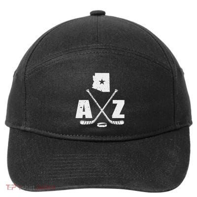 Az Hockey The State Of Arizona Ice Hockey 7-Panel Snapback Hat