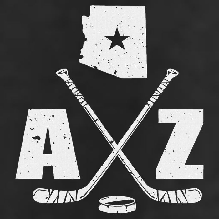 Az Hockey The State Of Arizona Ice Hockey Beanie