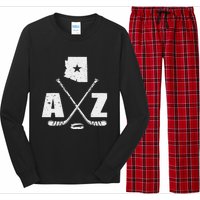 Az Hockey The State Of Arizona Ice Hockey Long Sleeve Pajama Set