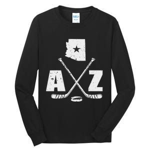 Az Hockey The State Of Arizona Ice Hockey Tall Long Sleeve T-Shirt