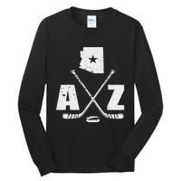 Az Hockey The State Of Arizona Ice Hockey Tall Long Sleeve T-Shirt