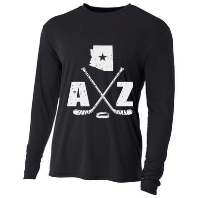 Az Hockey The State Of Arizona Ice Hockey Cooling Performance Long Sleeve Crew