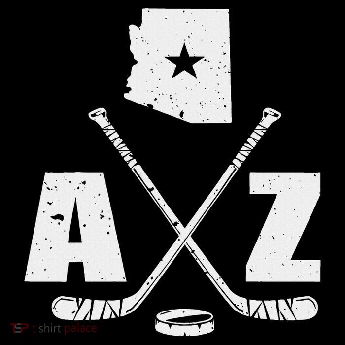 Az Hockey The State Of Arizona Ice Hockey Premium T-Shirt