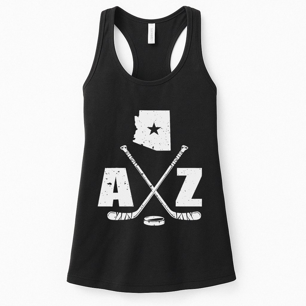 Az Hockey The State Of Arizona Ice Hockey Womens Tank Top
