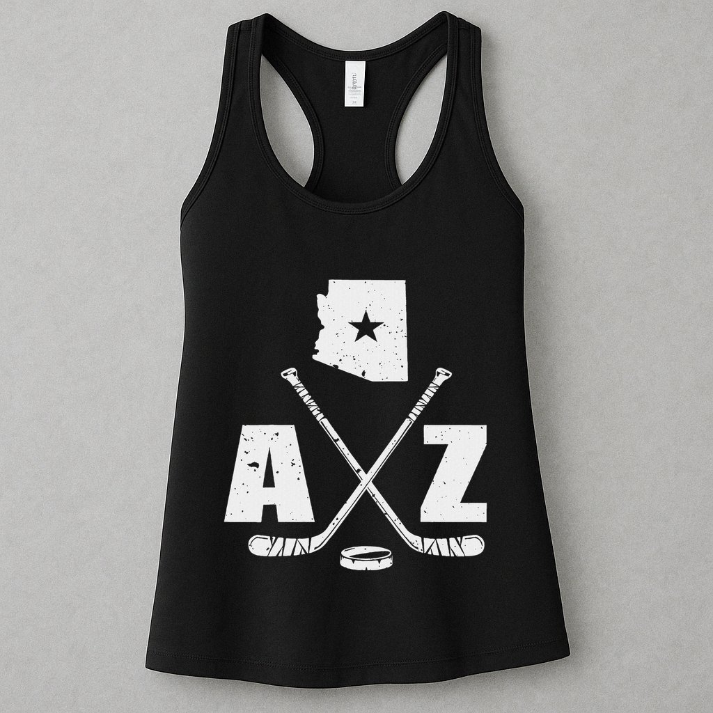 Az Hockey The State Of Arizona Ice Hockey Womens Tank Top