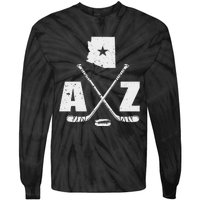 Az Hockey The State Of Arizona Ice Hockey Tie-Dye Long Sleeve Shirt