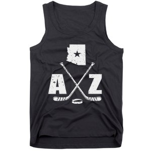 Az Hockey The State Of Arizona Ice Hockey Tank Top