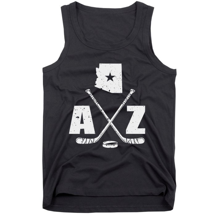 Az Hockey The State Of Arizona Ice Hockey Tank Top