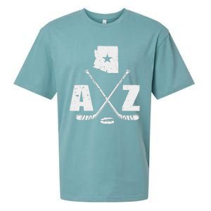 Az Hockey The State Of Arizona Ice Hockey Sueded Cloud Jersey T-Shirt