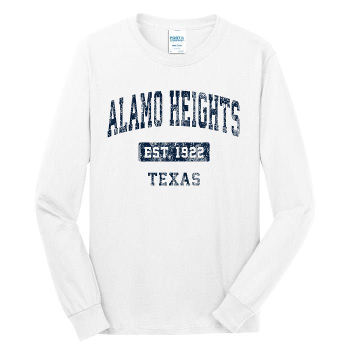 Alamo Heights Texas Tx Vintage Sports Established Gift Tall Long Sleeve T-Shirt