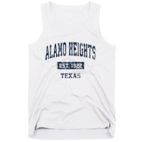 Alamo Heights Texas Tx Vintage Sports Established Gift Tank Top