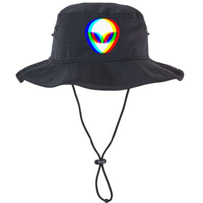 Alien Head Trippy Vaporwave Techno Rave Edm Legacy Cool Fit Booney Bucket Hat