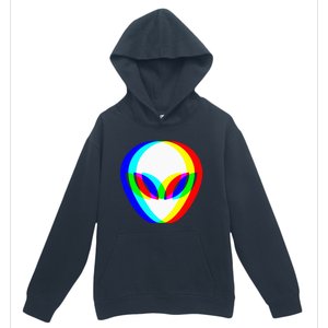 Alien Head Trippy Vaporwave Techno Rave Edm Urban Pullover Hoodie