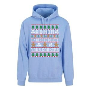 Admin Here To Delete Your Cookies Ugly Christmas Cute Gift Unisex Surf Hoodie