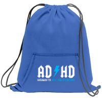 Adhd Highway To Hey Look A Squirrel Funny Adhd Funny Gift Sweatshirt Cinch Pack Bag