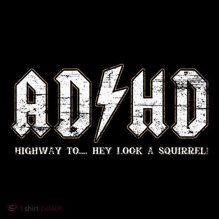 Adhd Highway To Hey Look A Squirrel Hyperactivity Disorder Flexfit Unipanel Trucker Cap