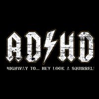 Adhd Highway To Hey Look A Squirrel Hyperactivity Disorder 16 in Basic Backpack