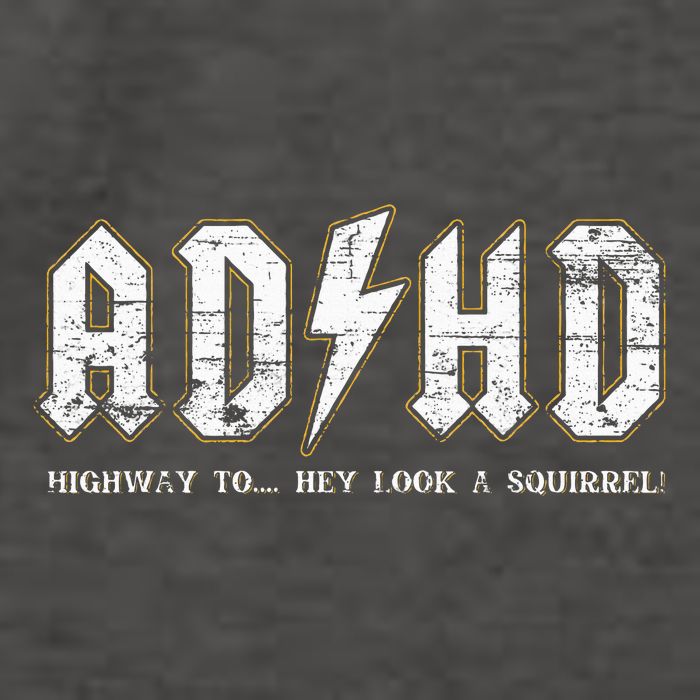 Adhd Highway To Hey Look A Squirrel Hyperactivity Disorder Vector Backpack