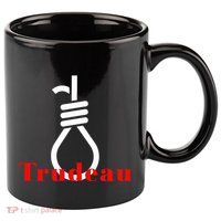 A Hang Trudeau 11oz C Handle Ceramic Mug