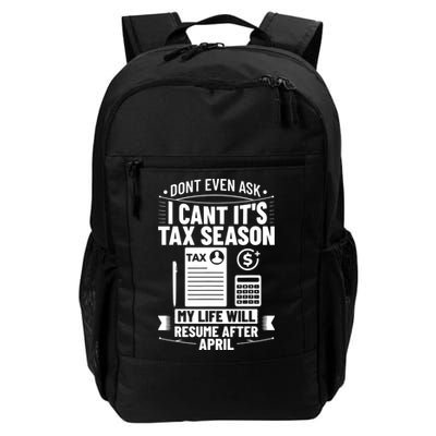 Accounting Humor Tax Payer I Cant Its Tax Season Accountant Backpack