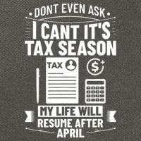 Accounting Humor Tax Payer I Cant Its Tax Season Accountant Cotton Canvas Backpack