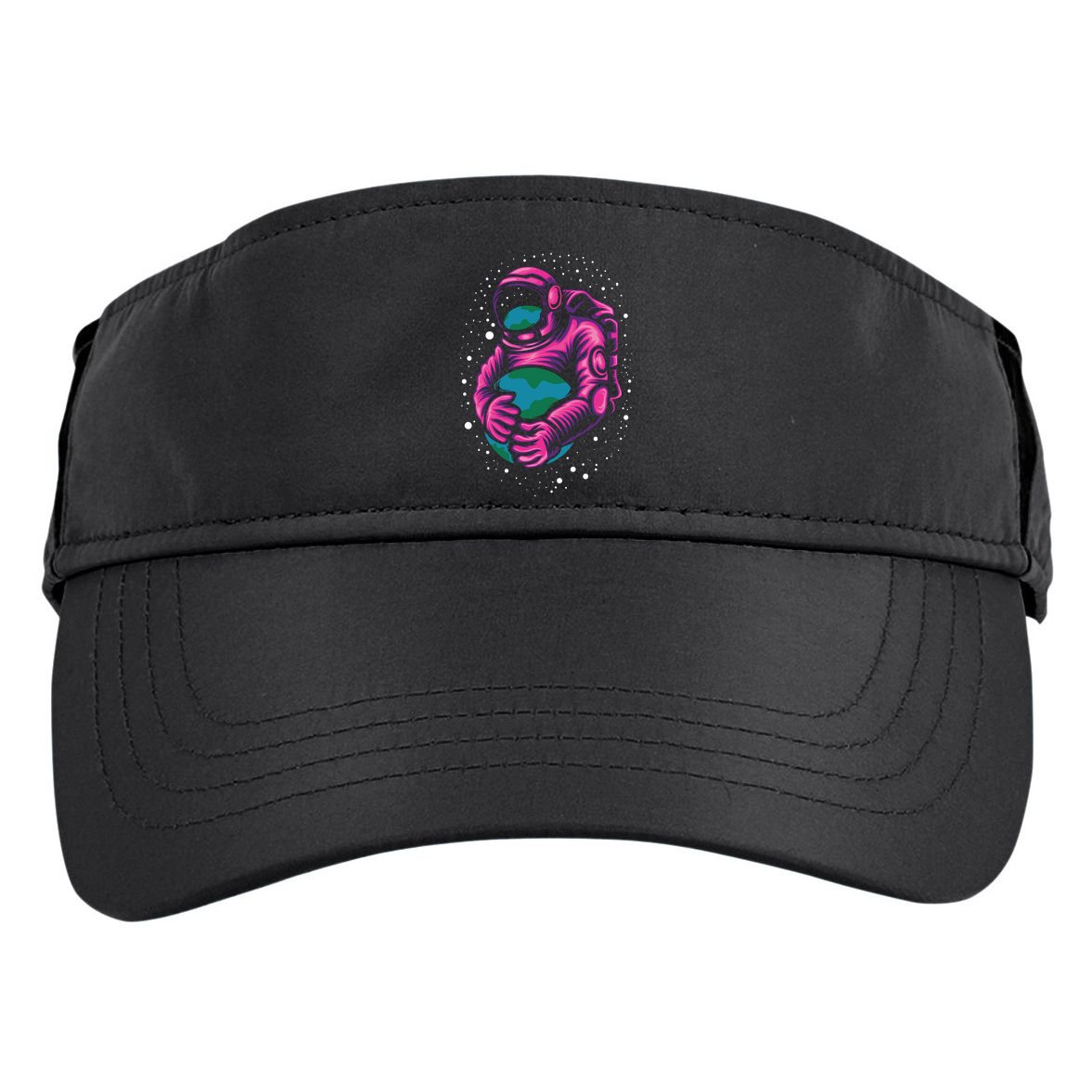 Astronaut Holding The Earth Close Adult Drive Performance Visor