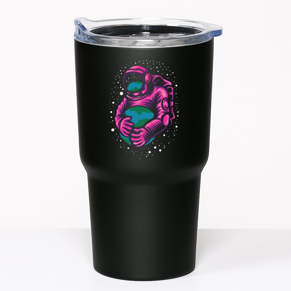 Astronaut Holding The Earth Close Tumbler