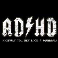 ADHD Highway To Hey Look A Squirrel Hyperactivity Disorder 16 in Basic Backpack