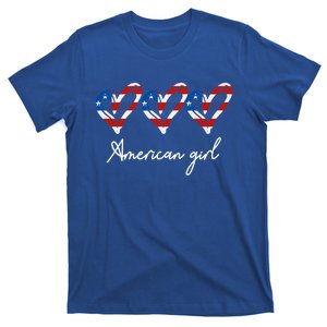 American Heart Us Flag 4th Of July America Patriotic Cool Gift T-Shirt