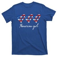 American Heart Us Flag 4th Of July America Patriotic Cool Gift T-Shirt