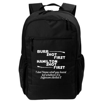 Alexander Hamilton Unique & Funny Burr Shot First Backpack