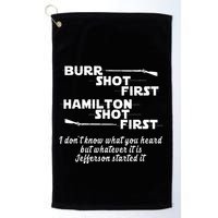 Alexander Hamilton Unique & Funny Burr Shot First Golf Towel