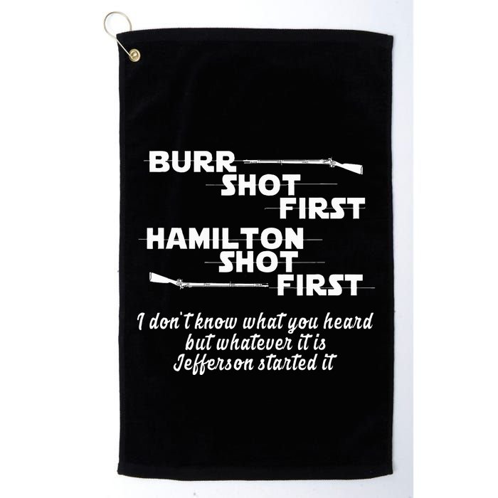 Alexander Hamilton Unique & Funny Burr Shot First Golf Towel