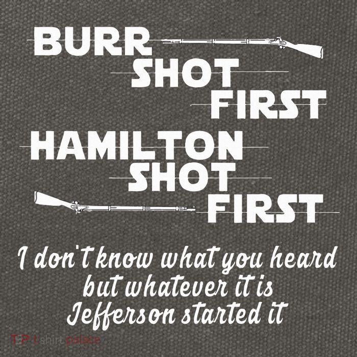 Alexander Hamilton Unique & Funny Burr Shot First Cotton Canvas Backpack
